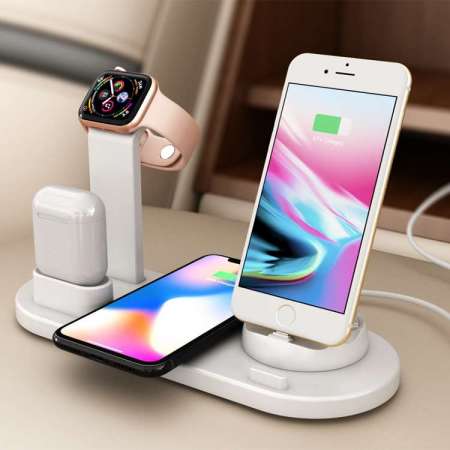 Multifunctional Charging 5 in 1wireless charger For Iphone Iwatch TWS headphone  10A fast charge